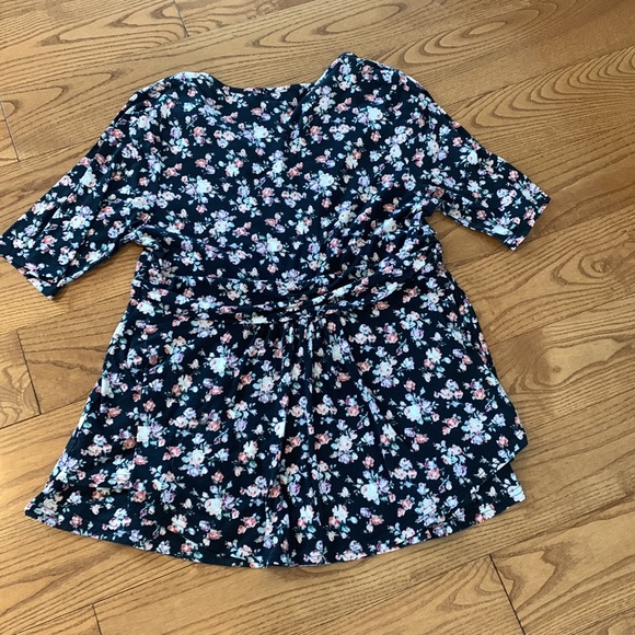 Bloomchic peplum floral blouse size 16 - Picture 5 of 8